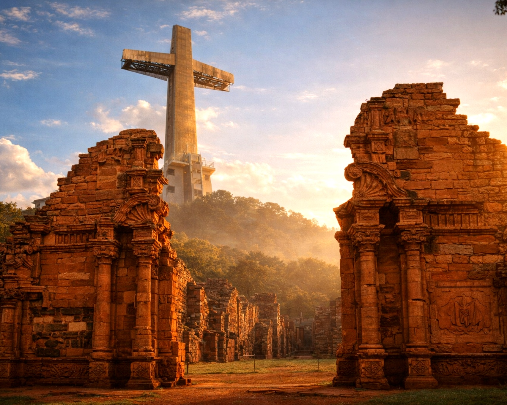 Cruz de Santa Ana y Ruinas de San Ignacio